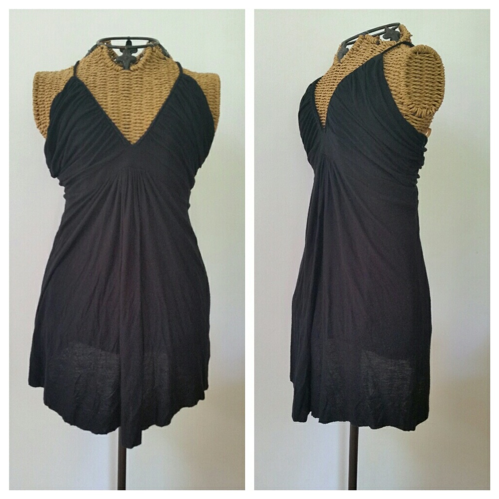 Xsoldx TBAGS black halter jersey tunic S - Picture 2 of 2